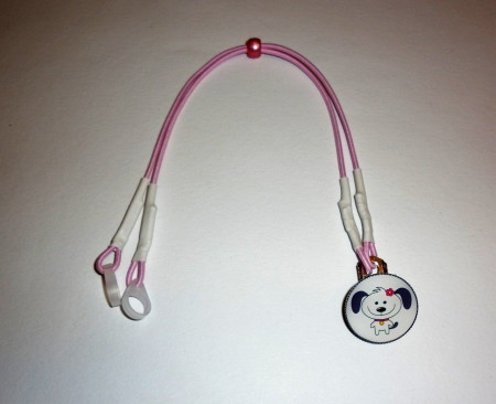 Záchytný klip pejsek s kytičkou